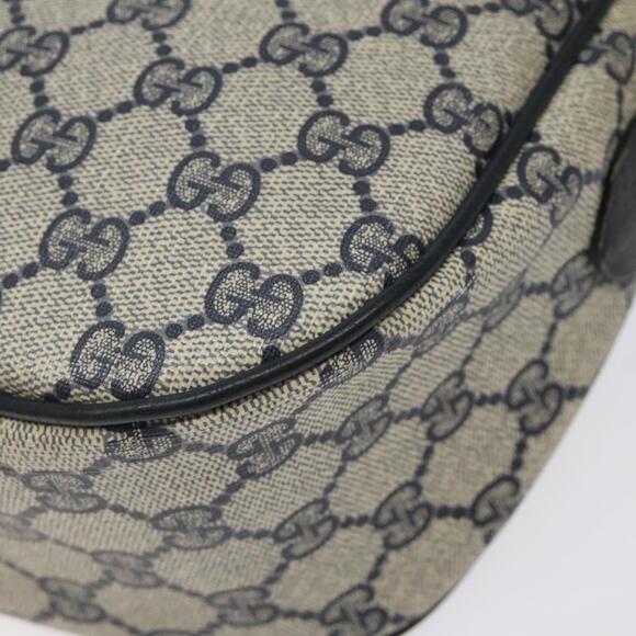 GUCCI GG Supreme Sherry Line Bag Pvc Navy Gold Red 89 02 032 - Picture 12 of 16